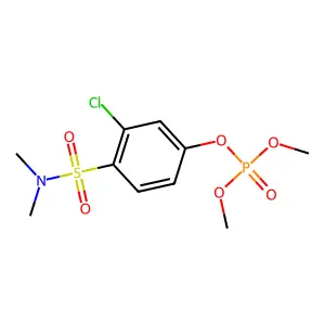 3-Chloro-4-(dimethylsulfamoyl)phenyl dimethyl phosphate structure