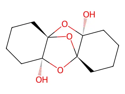Cyclohexane-1,2-dione, hemihydrate structure