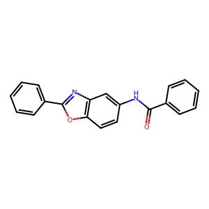 N-(2-phenyl-1,3-benzoxazol-5-yl)benzamide structure