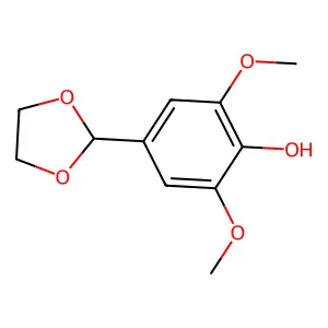 4-(1,3-Dioxolan-2-yl)-2,6-dimethoxyphenol structure