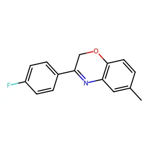 3-(4-fluorophenyl)-6-methyl-2H-1,4-benzoxazine structure