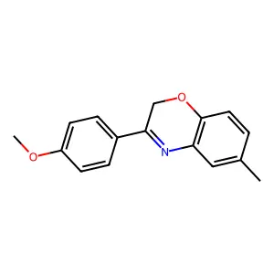 3-(4-methoxyphenyl)-6-methyl-2H-1,4-benzoxazine structure