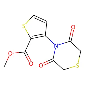 Methyl 3-(3,5-dioxothiomorpholin-4-yl)thiophene-2-carboxylate structure