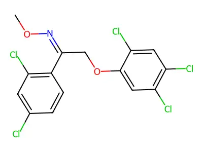 1-(2,4-dichlorophenyl)-N-methoxy-2-(2,4,5-trichlorophenoxy)ethanimine structure