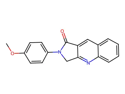 2-(4-methoxyphenyl)-2,3-dihydro-1H-pyrrolo[3,4-b]quinolin-1-one structure