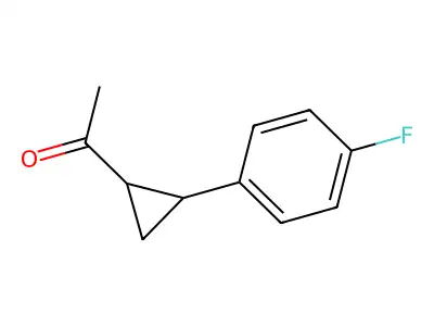 1-[2-(4-Fluorophenyl)cyclopropyl]ethan-1-one structure