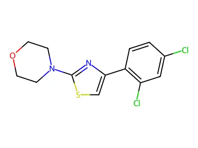 4-[4-(2,4-Dichlorophenyl)-1,3-thiazol-2-yl]morpholine structure