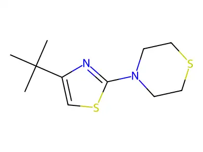 4-(4-Tert-butyl-1,3-thiazol-2-yl)thiomorpholine structure