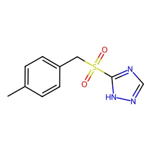 3-[(4-methylbenzyl)sulfonyl]-1H-1,2,4-triazole structure