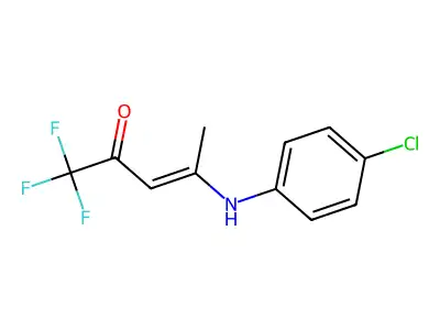 4-(4-Chloroanilino)-1,1,1-trifluoropent-3-en-2-one structure