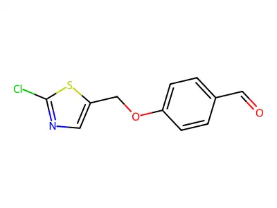 4-[(2-Chloro-1,3-thiazol-5-yl)methoxy]benzaldehyde structure