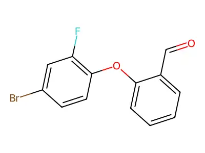2-(4-Bromo-2-fluorophenoxy)benzaldehyde structure