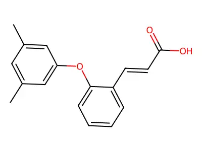 3-[2-(3,5-Dimethylphenoxy)phenyl]prop-2-enoic acid structure