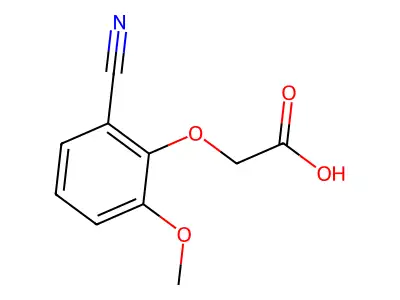 2-(2-Cyano-6-methoxyphenoxy)acetic acid structure
