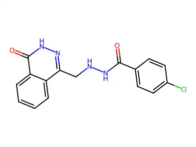 4-chloro-N'-[(4-oxo-3,4-dihydro-1-phthalazinyl)methyl]benzenecarbohydrazide structure