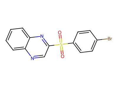 2-[(4-Bromophenyl)sulfonyl]quinoxaline structure