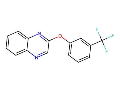 2-[3-(Trifluoromethyl)phenoxy]quinoxaline structure