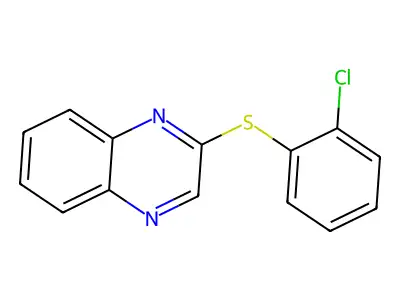 2-[(2-Chlorophenyl)sulfanyl]quinoxaline structure