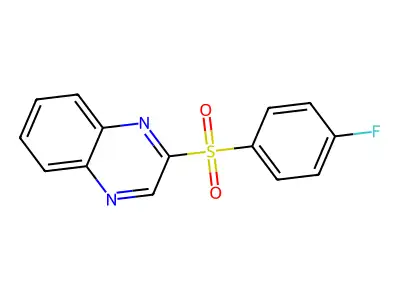 2-[(4-Fluorophenyl)sulfonyl]quinoxaline structure