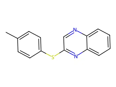 2-[(4-Methylphenyl)sulfanyl]quinoxaline structure