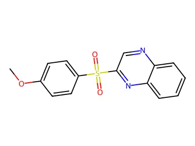 2-(4-Methoxyphenyl)sulfonylquinoxaline structure