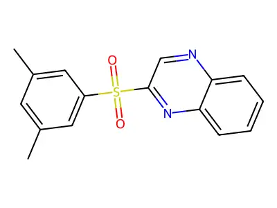 2-[(3,5-Dimethylphenyl)sulfonyl]quinoxaline structure