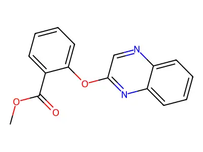 Methyl 2-(2-quinoxalinyloxy)benzenecarboxylate structure