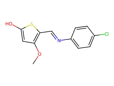 5-[(4-chloroanilino)methylene]-4-methoxy-2(5H)-thiophenone structure