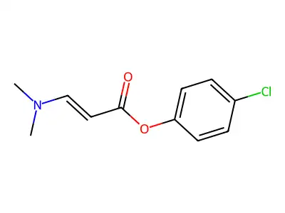 (4-Chlorophenyl) 3-(dimethylamino)prop-2-enoate structure