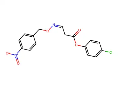 (4-Chlorophenyl) 3-[(4-nitrophenyl)methoxyimino]propanoate structure