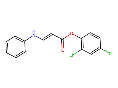 (2,4-Dichlorophenyl) 3-anilinoprop-2-enoate structure
