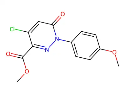 Methyl 4-chloro-1-(4-methoxyphenyl)-6-oxo-1,6-dihydro-3-pyridazinecarboxylate structure