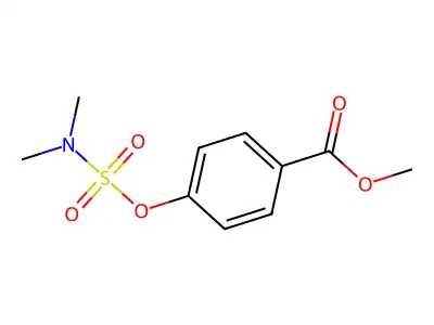Methyl 4-{[(dimethylamino)sulfonyl]oxy}benzenecarboxylate structure