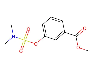 Methyl 3-{[(dimethylamino)sulfonyl]oxy}benzenecarboxylate structure