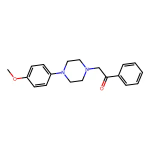 2-(4-(4-Methoxyphenyl)-1-piperazinyl)-1-phenylethanone structure