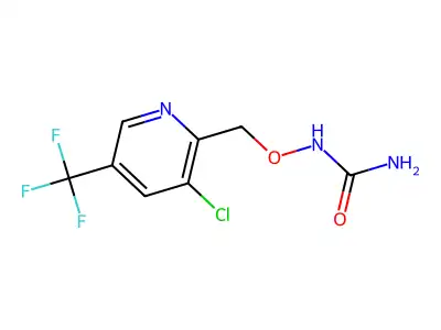 N-{[3-chloro-5-(trifluoromethyl)-2-pyridinyl]methoxy}urea structure