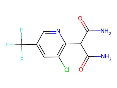 2-[3-Chloro-5-(trifluoromethyl)-2-pyridinyl]malonamide structure