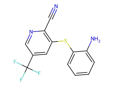 3-[(2-Aminophenyl)sulfanyl]-5-(trifluoromethyl)-2-pyridinecarbonitrile structure
