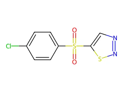4-Chlorophenyl 1,2,3-thiadiazol-5-yl sulfone structure