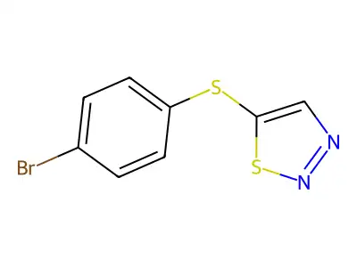 4-Bromophenyl 1,2,3-thiadiazol-5-yl sulfide structure