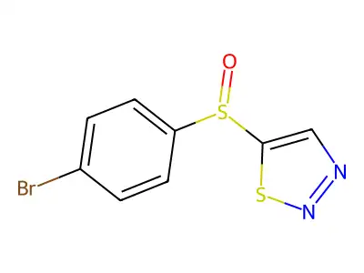 4-Bromophenyl 1,2,3-thiadiazol-5-yl sulfoxide structure
