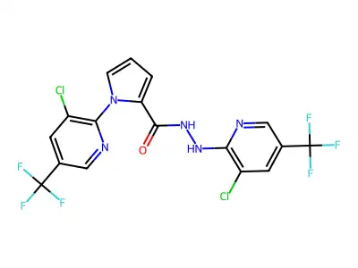 N',1-bis[3-chloro-5-(trifluoromethyl)pyridin-2-yl]pyrrole-2-carbohydrazide structure