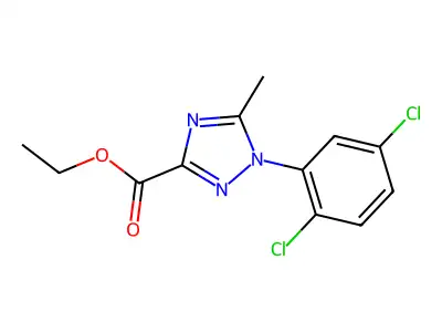 ethyl 1-(2,5-dichlorophenyl)-5-methyl-1H-1,2,4-triazole-3-carboxylate structure