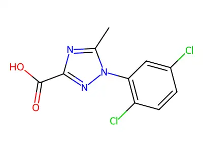 1-(2,5-dichlorophenyl)-5-methyl-1H-1,2,4-triazole-3-carboxylic acid structure