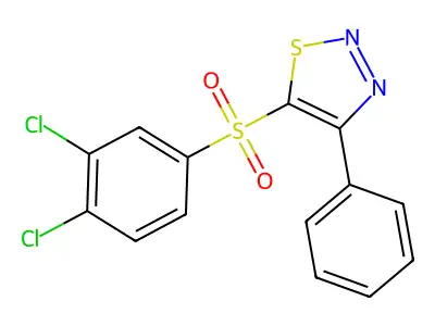 5-[(3,4-Dichlorophenyl)sulfonyl]-4-phenyl-1,2,3-thiadiazole structure