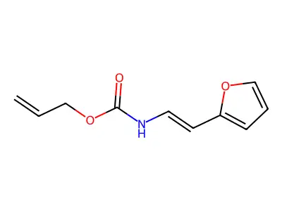 prop-2-enyl N-[2-(furan-2-yl)ethenyl]carbamate structure