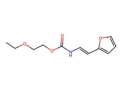 2-ethoxyethyl N-[2-(furan-2-yl)ethenyl]carbamate structure