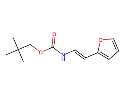 2,2-dimethylpropyl N-[2-(furan-2-yl)ethenyl]carbamate structure