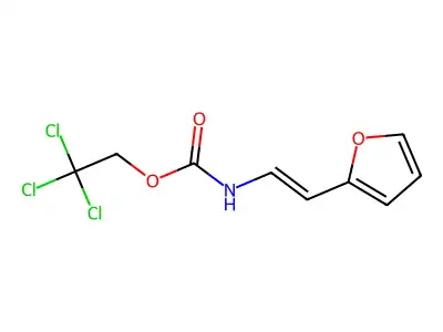 2,2,2-trichloroethyl N-[2-(furan-2-yl)ethenyl]carbamate structure