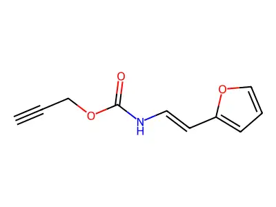 prop-2-ynyl N-[2-(furan-2-yl)ethenyl]carbamate structure